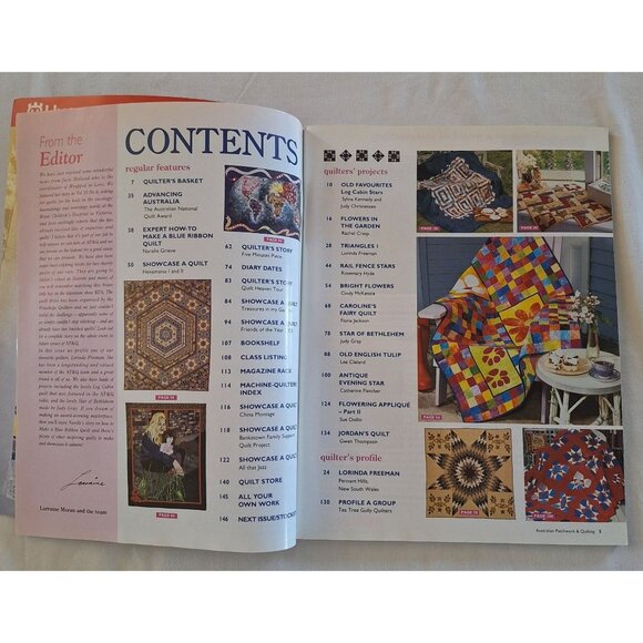 Australian Patchwork & Quilting Magazine Vol 10 No 9 Autumn Quilts & Projects - Picture 3 of 6